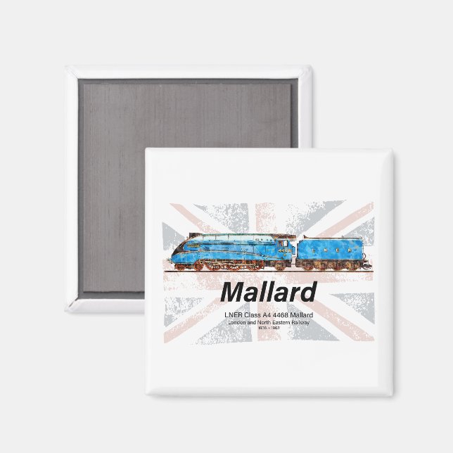 Aimant Classe A4 LNER Profil de locomotive à hélice (Recto/Verso)