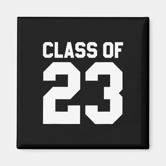 Aimant Classe de 2023 Diplômé supérieur Retour à l'école (Devant)