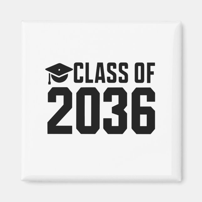 Aimant Classe de 2036 Grow With Me Retour à l'école (Devant)