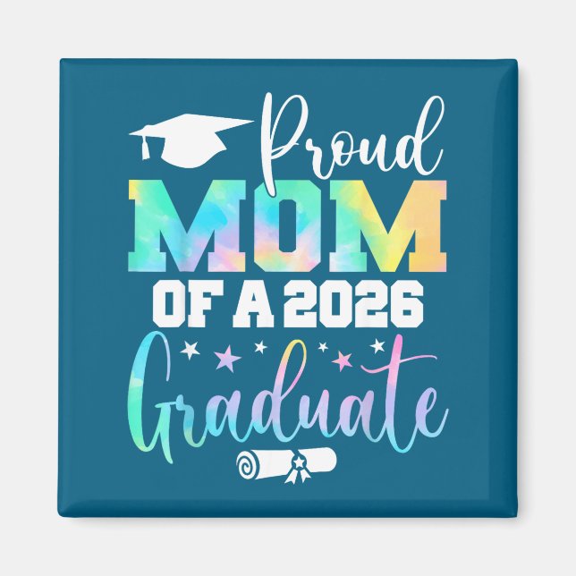 Aimant Classe de maman fière Minimal Senior 2026 (Devant)