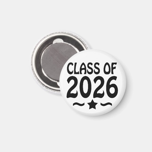 Aimant Classe d'étoiles de 2026 (Recto/Verso)