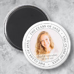 Aimant Classe d'études supérieures de 20XX Simple moderne<br><div class="desc">Ce design simple et classique est composé de sans serif et de typographie cursive ludique et d'ajouter une photo personnalisée.</div>