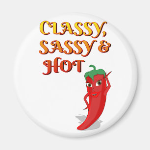 Aimant Classé Sassy Et Hot Pepper Diva