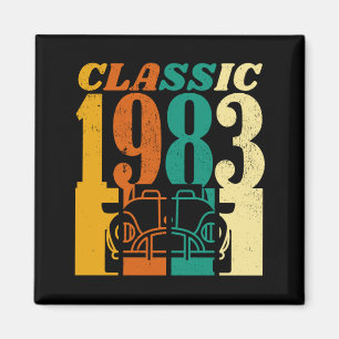 Aimant Classic 1983 Voiture Vintage 41e anniversaire