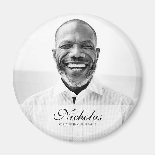 Aimant Classic and Simple Photo Memorial (Devant)