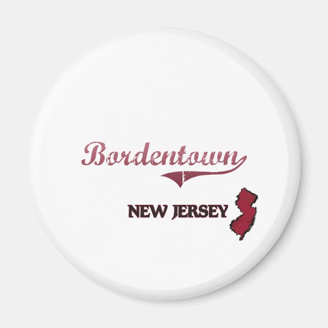 Aimant Classic Bordentown New Jersey City (Devant)
