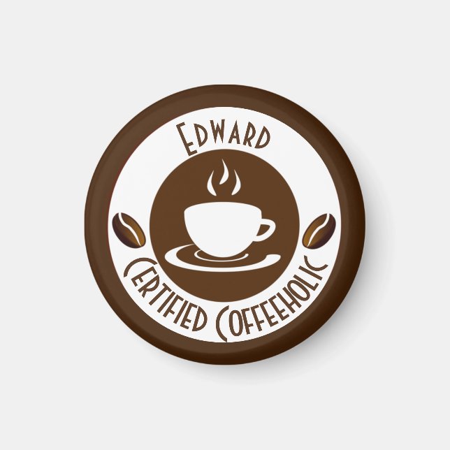Aimant Classic CoffeeHolic Certifié (Devant)