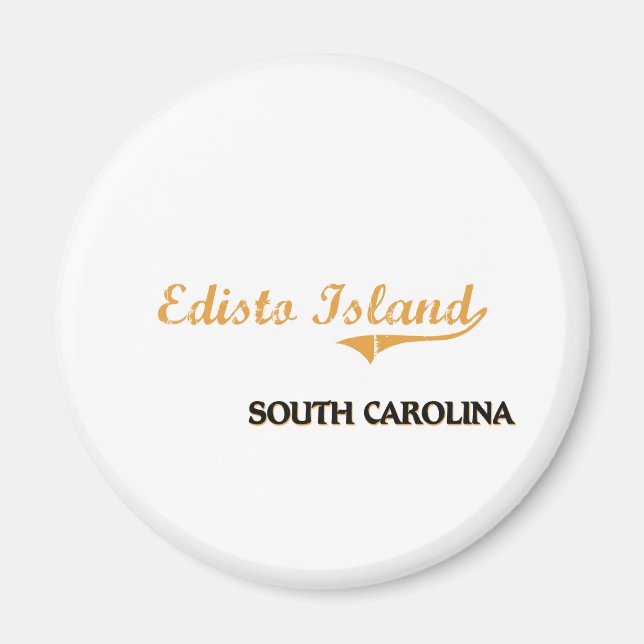 Aimant Classic de l'île d'Edisto en Caroline du Sud (Devant)