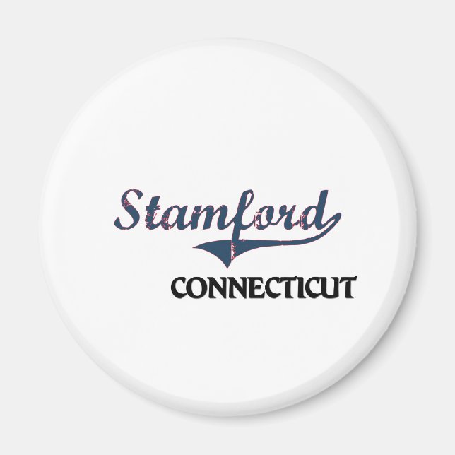 Aimant Classic de Stamford Connecticut City (Devant)