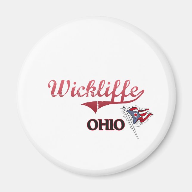 Aimant Classic de Wickliffe Ohio City (Devant)