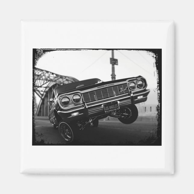 Aimant Classic Los Angeles Old School Lowrider (Devant)