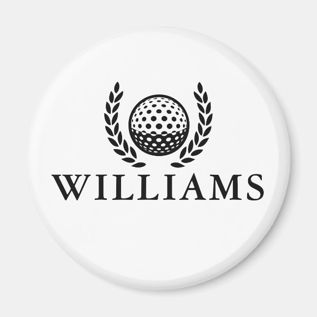 Aimant Classic Personalized Name Monogram (Devant)