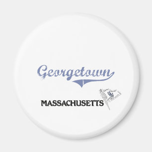 Aimant Classique de la ville de Georgetown Massachusetts