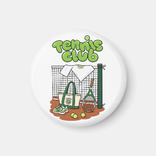 Aimant Classique du Club de Tennis Graphique Sportif – Ve