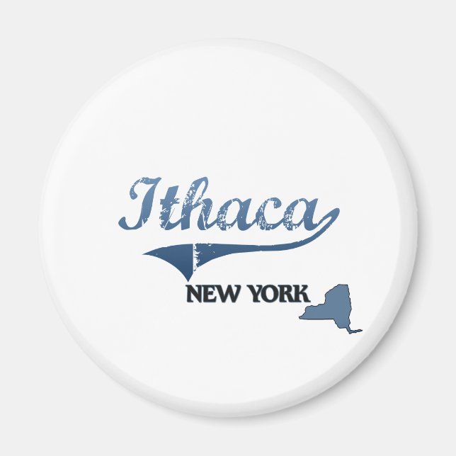 Aimant Classique Ithaca New York (Devant)