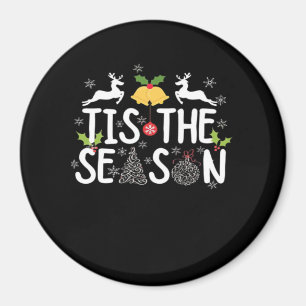 Aimant Classique Minimaliste Propre de la Saison de Noël