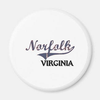 Aimant Classique Norfolk Virginia City
