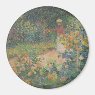Aimant Claude Monet 1895 Vintage dans le jardin