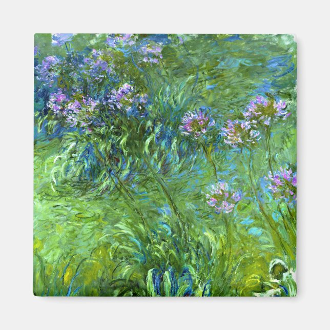 Aimant Claude Monet : Agapanthus (Devant)