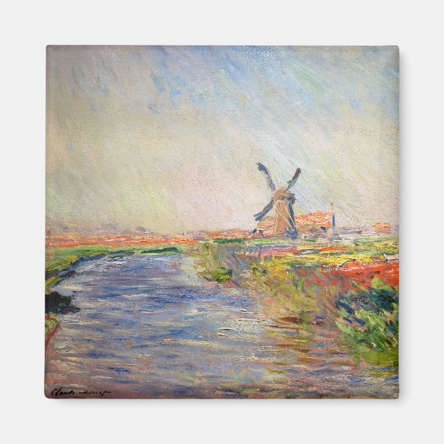 Aimant Claude Monet - Champ de Tulipes en Hollande (Devant)