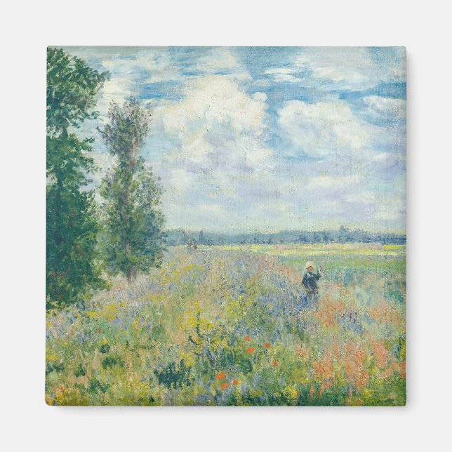 Aimant Claude Monet - Champs de pavot près d'Argenteuil ( (Devant)