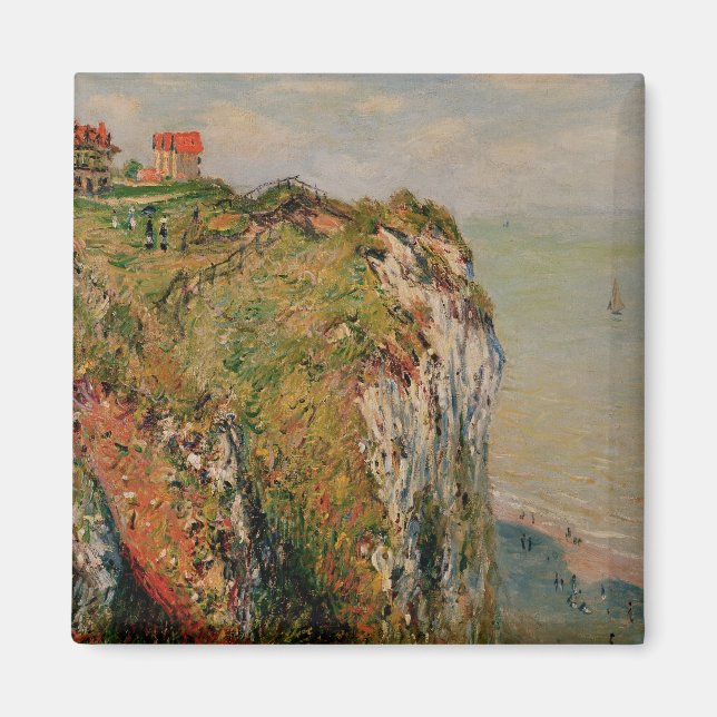Aimant Claude Monet | Cliff à Dieppe, 1882 (Devant)