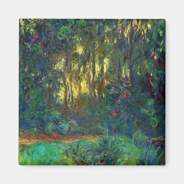Aimant Claude Monet - Coin d'étang avec nénuphars (Devant)