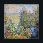 Aimant Claude Monet - Coin du jardin à Montgeron<br><div class="desc">Coin du jardin à Montgeron / Coin de jardin a Montgeron - Claude Monet,  Huile sur toile,  1876</div>