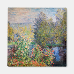 Aimant Claude Monet - Coin du jardin à Montgeron