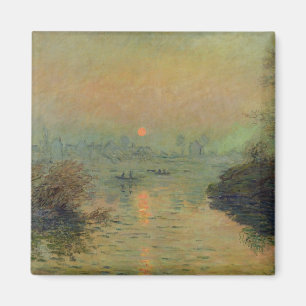 Aimant Claude Monet Coucher de soleil sur la Seine