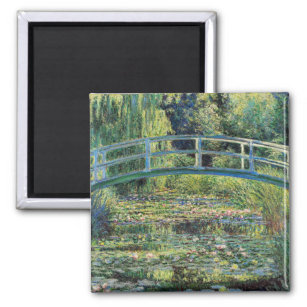 Aimant Claude Monet - Etang Lily et Pont Japonais