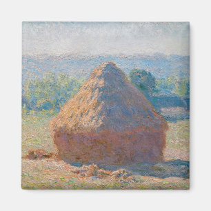 Aimant Claude Monet - Haystacks, fin de l'été