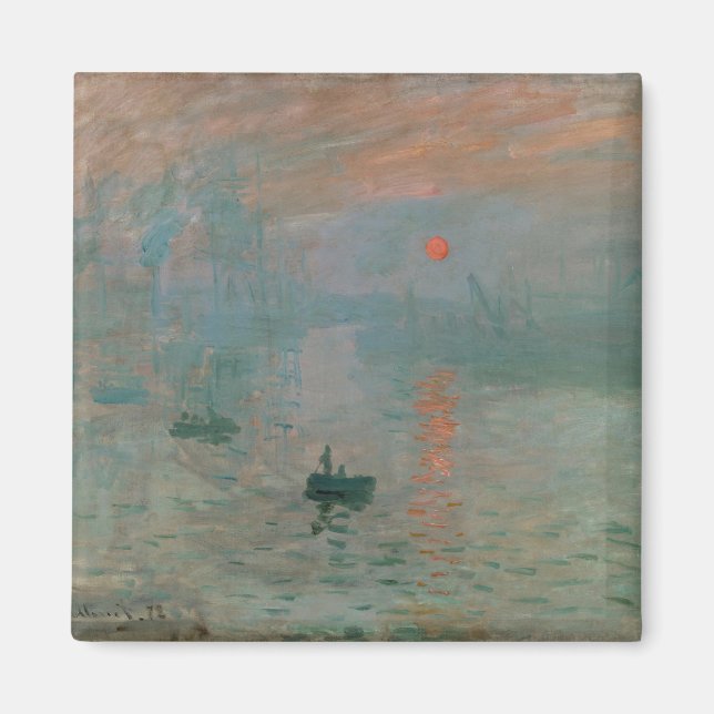 Aimant Claude Monet Impression Soleil levant (soleil leva (Devant)