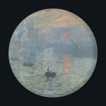 Aimant Claude Monet Impression Sunrise Soleil Levant<br><div class="desc">Peinture de paysage impressionniste par Claude Monet - Chefs-d'oeuvre classiques - Claude Monet Nature Painting Series - Impression Sunrise Soleil Levant</div>