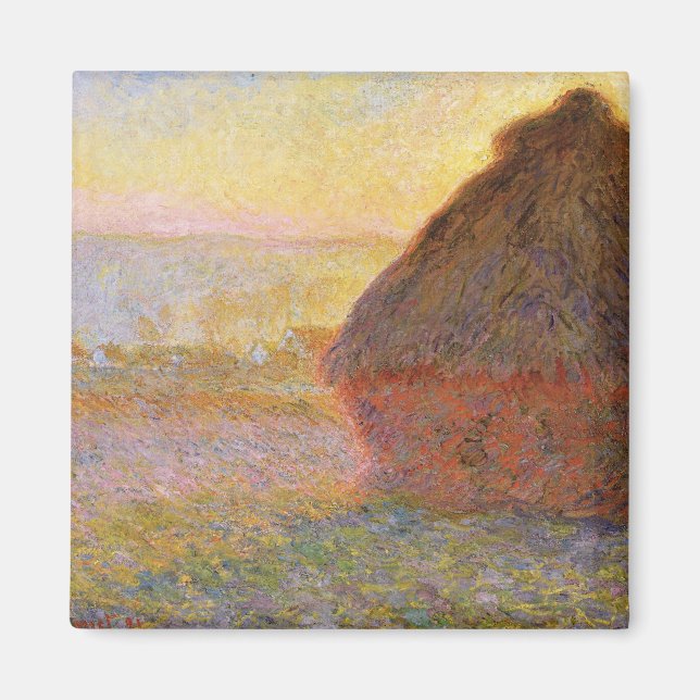 Aimant Claude Monet Impressionniste Peinture Graystaks I (Devant)