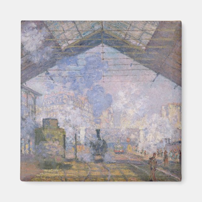 Aimant Claude Monet | La Gare St Lazare, 1877 (Devant)