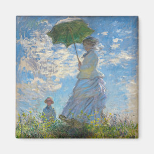 Aimant Claude Monet - La Promenade, Femme avec un Parasol