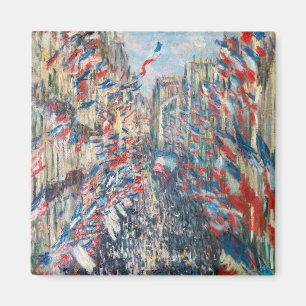 Aimant Claude Monet - La Rue Montorgueil - Paris