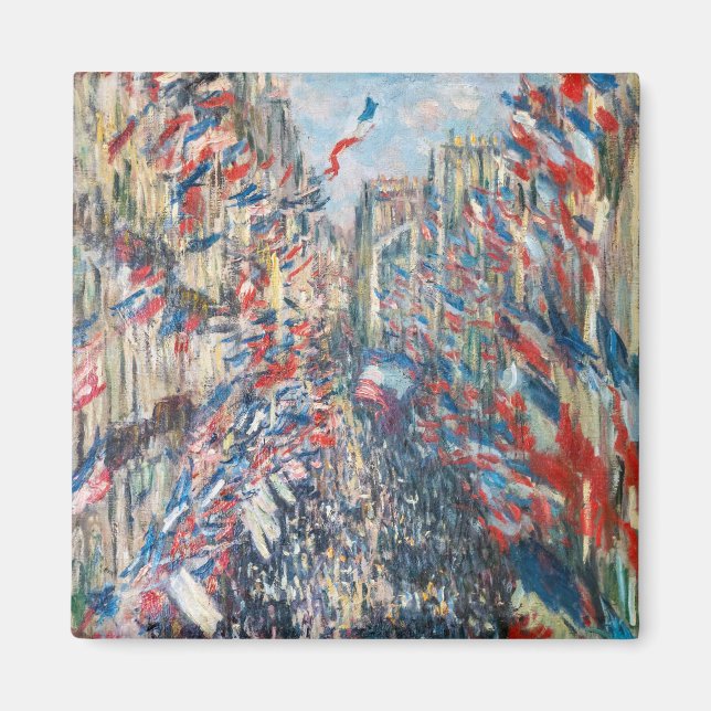 Aimant Claude Monet - La Rue Montorgueil - Paris (Devant)