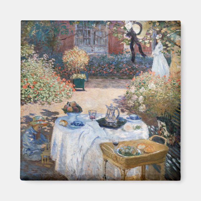 Aimant Claude Monet - Le déjeuner, panneau décoratif (Devant)