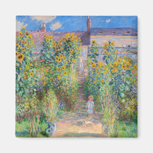Aimant Claude Monet - Le jardin de l'artiste à Vetheuil