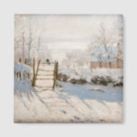 Aimant Claude Monet - Le Magpie<br><div class="desc">The Magpie / La Pie - Claude Monet,  Huile sur toile,  1868-1869</div>