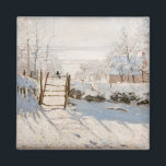 Aimant Claude Monet - Le Magpie<br><div class="desc">The Magpie / La Pie - Claude Monet,  Huile sur toile,  1868-1869</div>