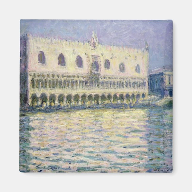 Aimant Claude Monet | Le Palais Ducal, Venise, 1908 (Devant)