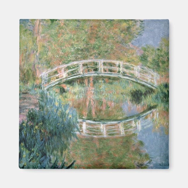 Aimant Claude Monet | Le pont japonais, Giverny (Devant)