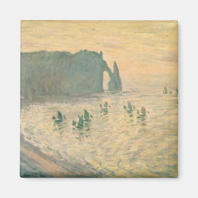 Aimant Claude Monet | Les falaises d'Etretat, 1886 (Devant)