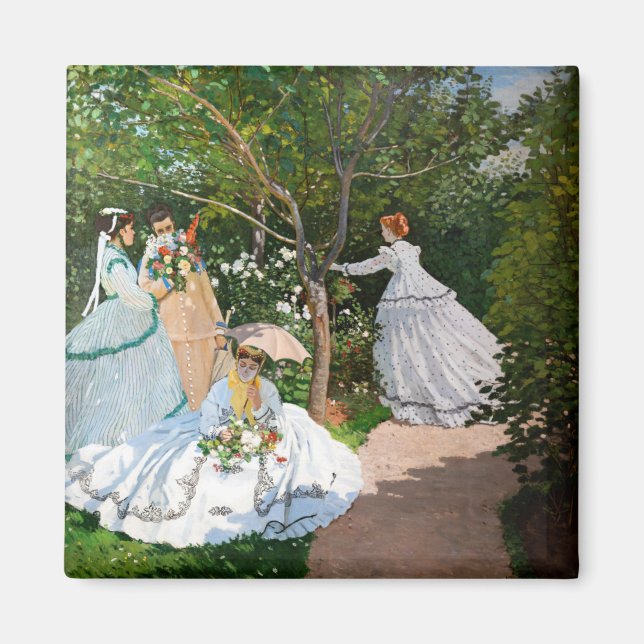 Aimant Claude Monet - Les femmes dans le jardin (Devant)