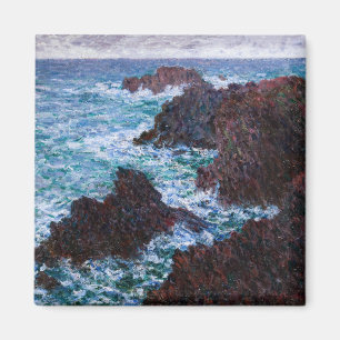 Aimant Claude Monet - Les rochers de Belle-Île, côte sauv