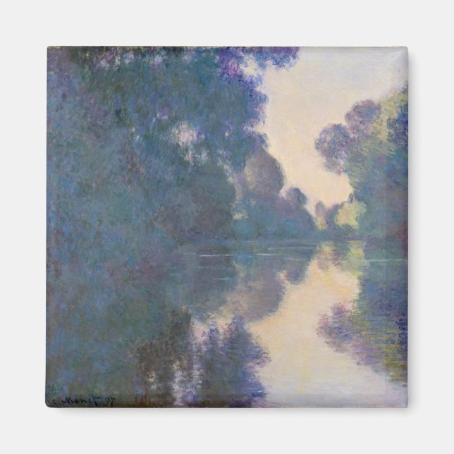 Aimant Claude Monet | Matin sur la Seine près de Giverny (Devant)