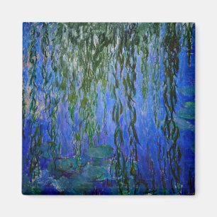 Aimant Claude Monet - Nymphéas avec saule pleureur